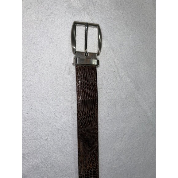 Lopez Taibo 1897 Genuine Lizard Belt Brown 42-105 - Picture 2 of 15